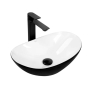 washbasin Rea Royal 48x30,5 mini black/white (REA-U0538)