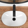 washbasin Rea Royal 48x30,5 mini black/white (REA-U0538)