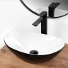 washbasin Rea Royal 48x30,5 mini black/white (REA-U0538)