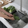 Grifo monomando de cocina Rea Conor con caño extraíble, níquel mate (REA-B6313)