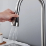 Grifo monomando de cocina Rea Conor con caño extraíble, níquel mate (REA-B6313)