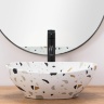 washbasin Rea Sofia 41x34,5 terazzo (REA-U6932)