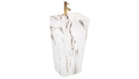Lavabo Rea Aris 37,5x44x83 de pie, mármol (REA-U6906)