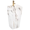 Lavabo Rea Aris 37,5x44x83 de pie, mármol (REA-U6906)
