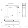 Mezclador de lavabo Omnires Parma Grafit (PM7410GR)