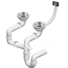 Fregadero de cocina Rea Fox 46,5x78 negro (ZLE-00134) + sifón