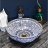 Lavabo Rea Vivien 42,5x42,5 azul (REA-U5666)