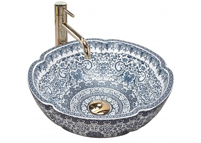 Lavabo Rea Vivien 42,5x42,5 azul (REA-U5666)
