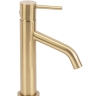 Mezclador de lavabo Rea Level con cepillo dorado (REA-B6218)