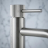 смеситель для умывальника Rea Lungo Stripe высокий, brushed nickel (REA-B8053)