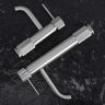 смеситель для умывальника Rea Lungo Stripe высокий, brushed nickel (REA-B8053)