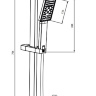 shower set Omnires Jimjim black mat (JIMJIM-SBL)