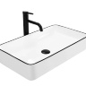 Lavabo Rea Denis 61,5x35 borde negro (REA-U6513)