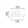 Mezclador de baño Rea Orix dorado (REA-B5134)