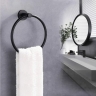 Towel holder Rea Mist black (REA-80028)