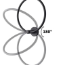 Towel holder Rea Mist black (REA-80028)