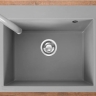 kitchen sink Rea Lin 50x60 grey (ZLE-00131) + siphon