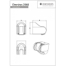 shower bracket Omnires chrome (2060BL)