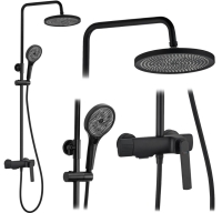 Sistema de ducha Rea Rebel negro (REA-P2416)