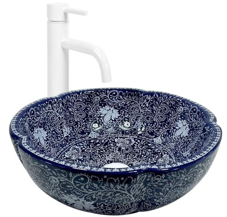 Lavabo Rea Sevilla 42x42 azul (REA-U7505)