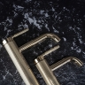 Mezclador de lavabo Rea Argon bajo, dorado (REA-B7800)