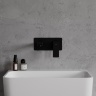 Mezclador de lavabo empotrado Omnires Parma negro mate (PM7415BL)