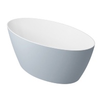 Bañera de piedra artificial Omnires Siena 160x80 rectangular gris (SIENAWWBSP)