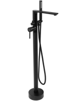 Mezclador de baño Rea Flores de pedestal, negro (REA-B2711)
