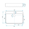 Lavabo Rea Verona 65x44 blanco (REA-U3325)