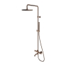 Omnires Y shower system with thermostat, polished copper (Y1234CP)