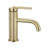 Mezclador de lavabo Rea Argon bajo, oro cepillado (REA-B7801)