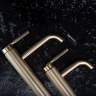 Mezclador de lavabo Rea Argon bajo, oro cepillado (REA-B7801)