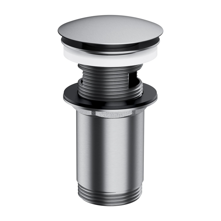 донный клапан Omnires click-clack brushed nickel (A706NI)