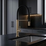 смеситель для кухни Rea Viera с гибким изливом, brushed gold (REA-B4852)