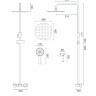 shower system Rea Max chrome (REA-P6616)
