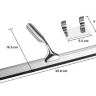 Bath scraper Rea black (REA-70001)