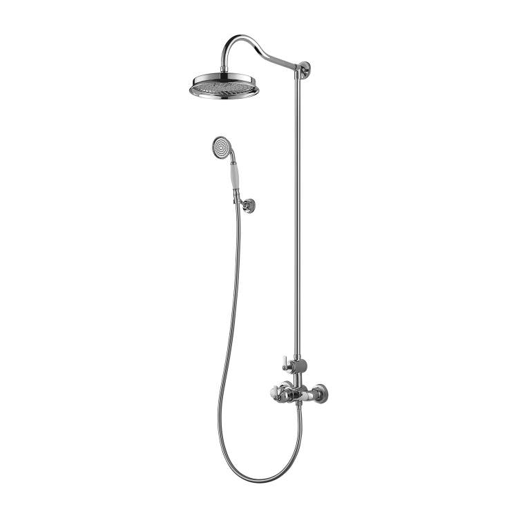 Sistema de ducha con termostato Omnires Armance cromado (AM5244/6CR)
