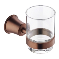 Vaso con soporte Omnires Art Line cobre antiguo (AL53320ORB)