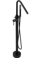 Mezclador de baño Rea Aras de pie, negro (REA-B2717)