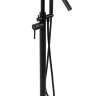 Mezclador de baño Rea Aras de pie, negro (REA-B2717)