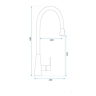 kitchen mixer tap Rea Mild chrome (REA-B9144)
