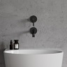 Mezclador de lavabo empotrado Omnires Y negro (Y1215NBL)