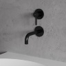 Mezclador de lavabo empotrado Omnires Y negro (Y1215NBL)