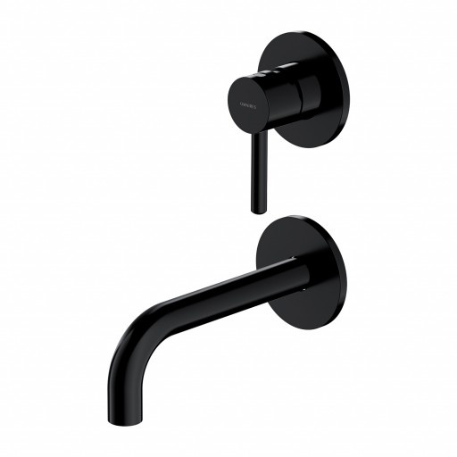 Mezclador de lavabo empotrado Omnires Y negro (Y1215NBL)