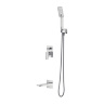 Sistema de ducha y bañera empotrable cromado Omnires Fresh (SYSFRW01CR)