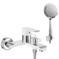Mezclador de baño Rea Bloom cromo/blanco (REA-B9918)