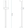 shower holder Rea black (REA-P5983)