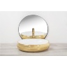 Lavabo Rea Melania 40,5x60 dorado/blanco (REA-U1050)