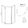 shower cabin Rea Diamond 90x90 safety glass, transparent (REA-K5622)
