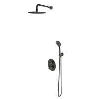 shower system with thermostat Omnires Y grafit (SYSYT05GR)